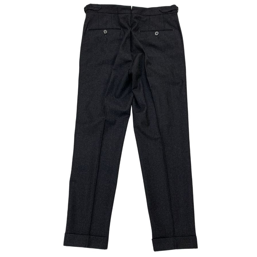 ジーティーアー COMFORT コンフォート スラックス テーパード ウール メンズ サイズ46 ダークグレー IL PANTALONE GTA 【AFB42】
