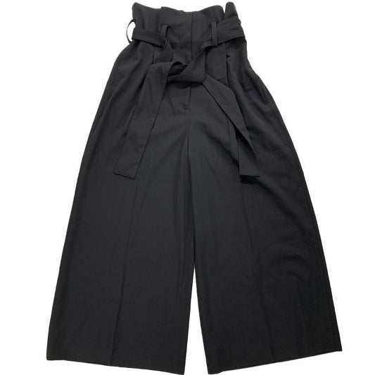 美品◆ステラマッカートニー ベルテットパンツ ハイウエスト ウール ブラック レディース サイズ40 STELLA McCARTNEY 【AFB1】