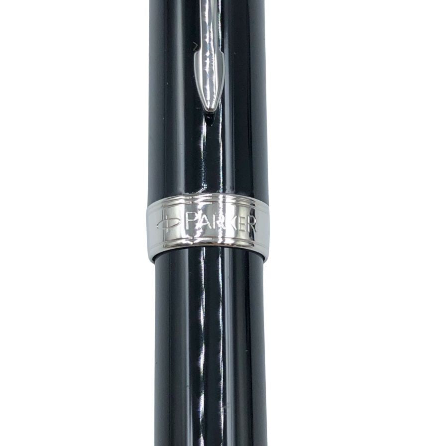パーカー 万年筆 ソネット ペン先18K-750 ブラック シルバー F字 PARKER SONNET【AFI18】