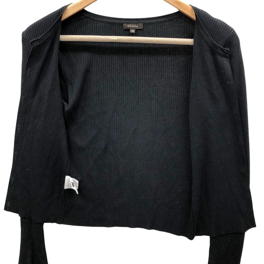 中古◆トッカ カーディガン シルク ブラック レディース サイズXS TOCCA 【AFB30】