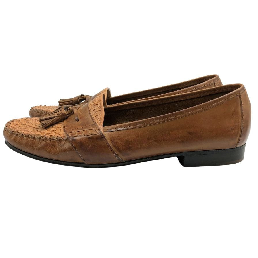 コールハーン ローファー ビット 編み込み レザー ブラウン サイズ10 COLE HAAN 約28.0cm【AFD9】