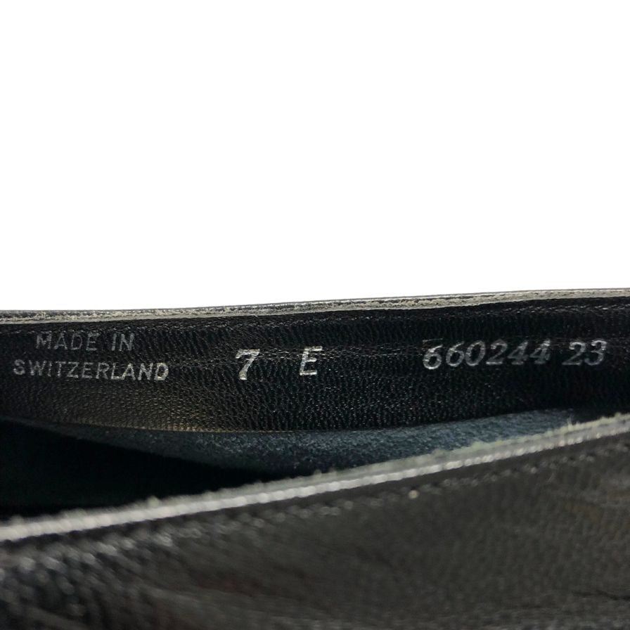 バリー ビットローファー ゴールド 金具 レザー ブラック メンズ サイズUK7 BALLY 約25.0cm【AFC35】