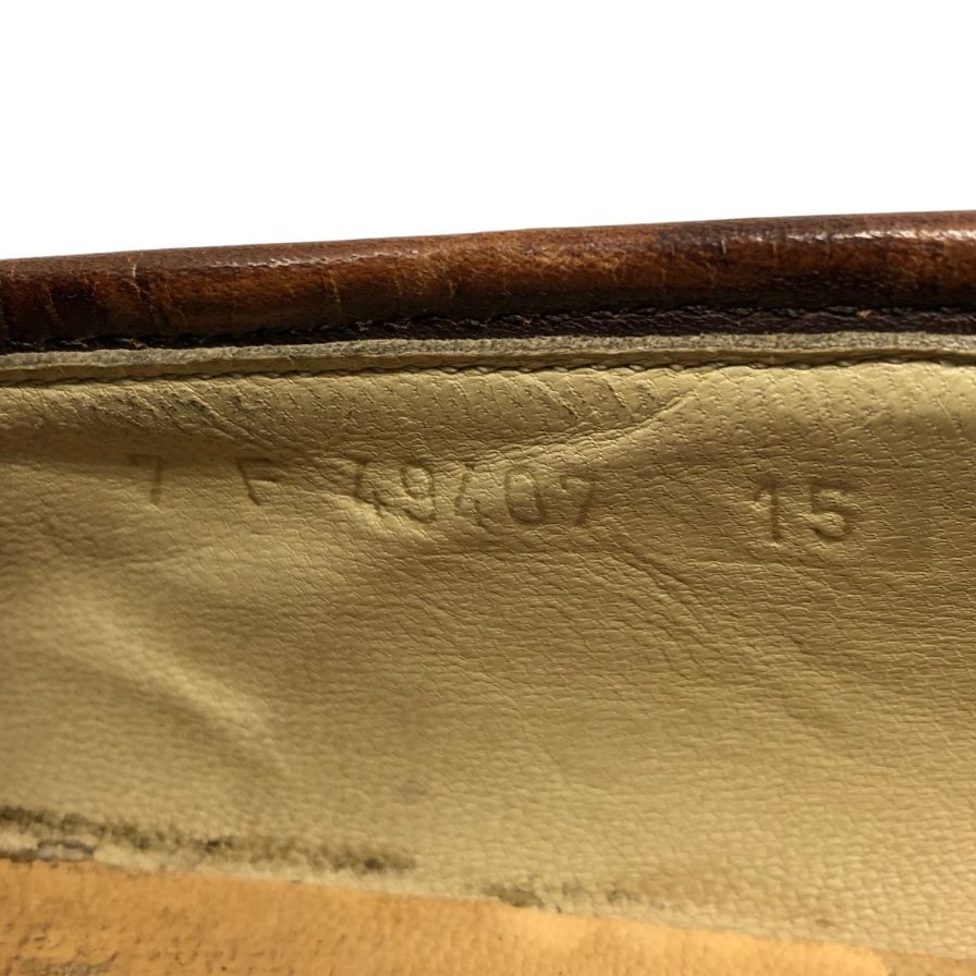 パラブーツ コインローファー ランス メンズ サイズ7F ブラウン Paraboot REIMS 約25.5cm【AFC3】