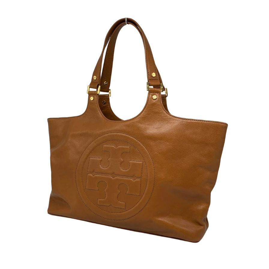 トリーバーチ ハンドバッグ レザー ゴールド金具 キャメル レディース TORY BURCH【AFE12】