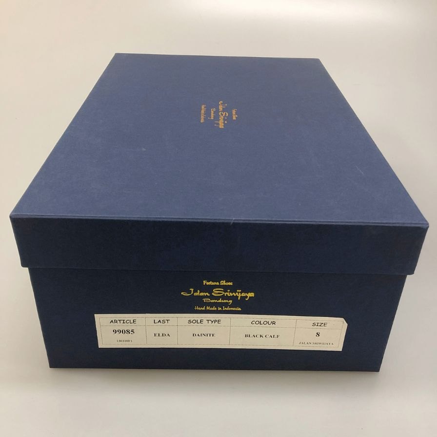 ジャランスリウァヤ チャッカブーツ 99085 カーフ ブラック サイズ8 メンズ Jalan Sriwijaya 約26.5cm【AFD2】