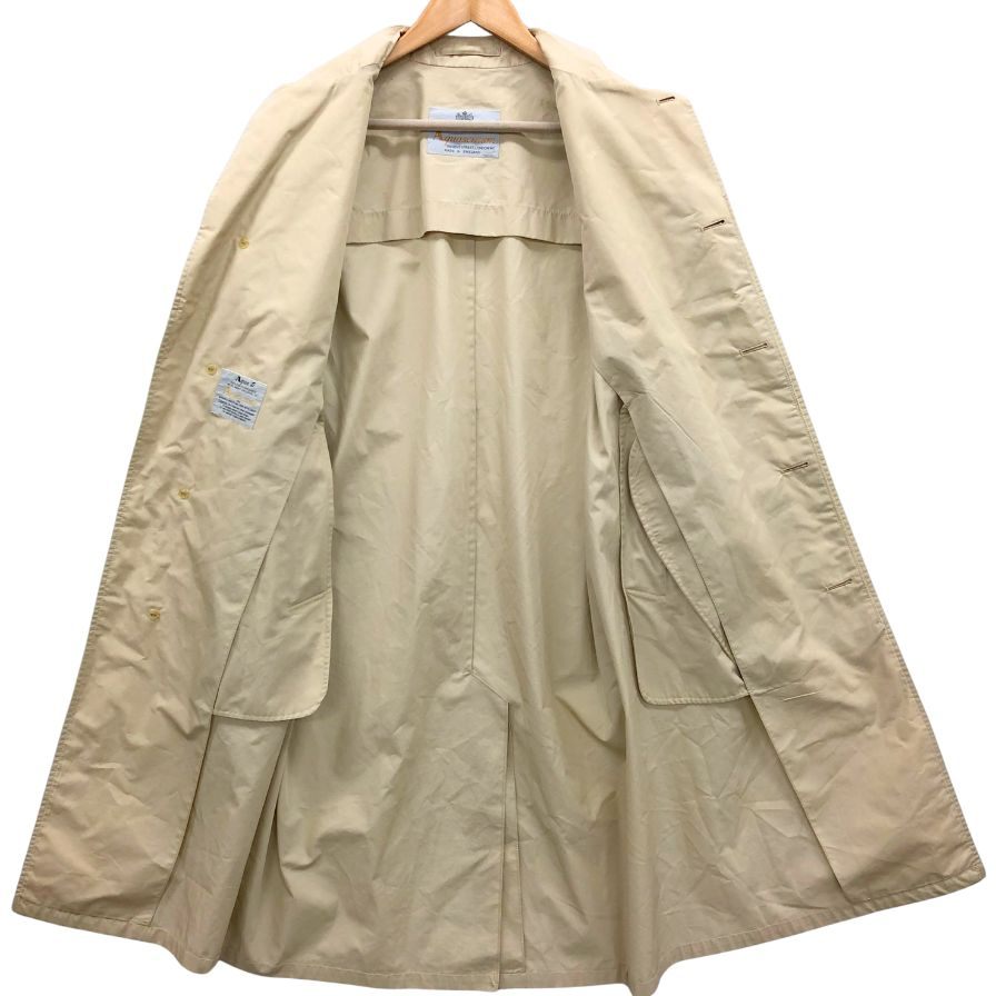 アクアスキュータム バルカラーコート 70S アクア5 ヴィンテージ イングランド製 ベージュメンズ サイズ34 Aquascutum【LA】