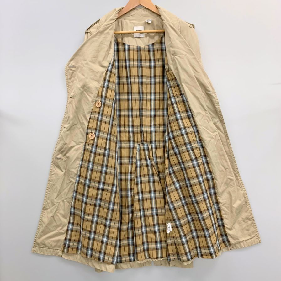 中古◆ダナキャランニューヨーク トレンチ コート レディース サイズS ブラウン DKNY 【AFB12】