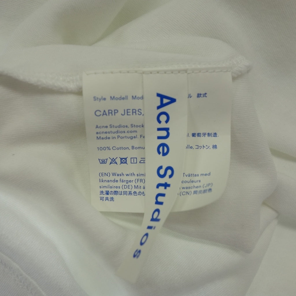 美品◆アクネ ストゥディオズ ブロコンスト Tシャツ 長袖 レディース ホワイト サイズXXS ACNE STUDIOS bla konst CARP JEARS【AFB22】