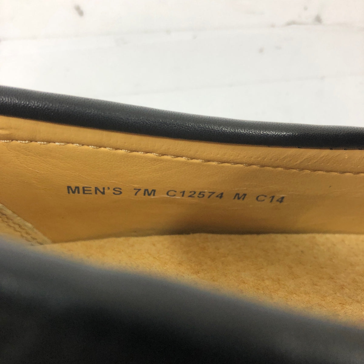 コールハーン ドライビングシューズ コインローファー カーフ ブラック サイズUK7 メンズ COLE HAAN 約25.5cm【AFC51】