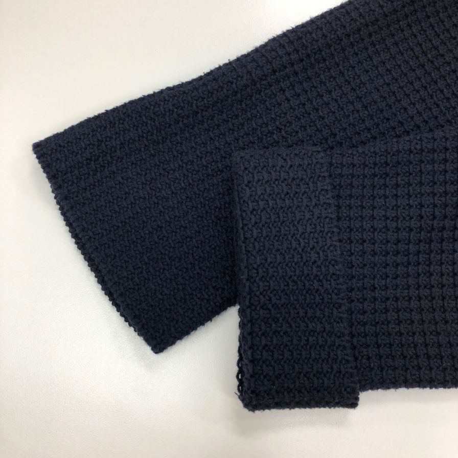 極美品◆クルチアーニ ビームスF別注 ニットジャケット ネイビー メンズ サイズ46 ネイビー CRUCIANI BEAMS F 【AFB46】