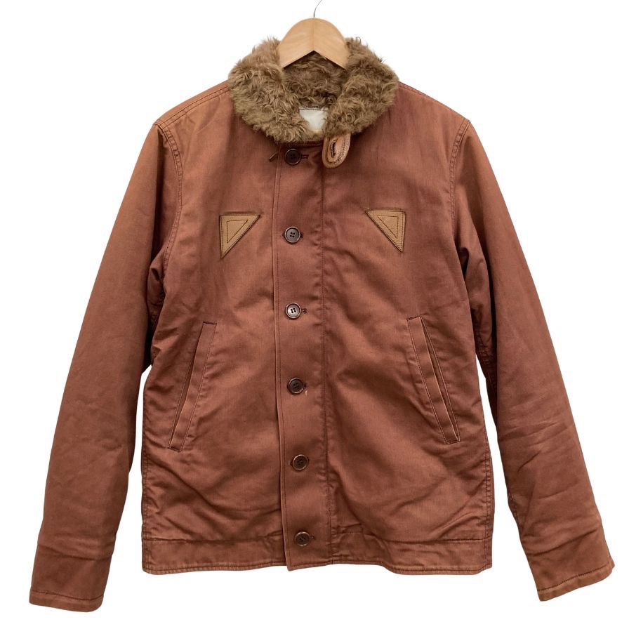中古◆ヴィズヴィム ビズビム デッキハンドジャケット 裏地羊毛ボア VS0001575 メンズ ブラウン サイズM visvim 【AFA6】
