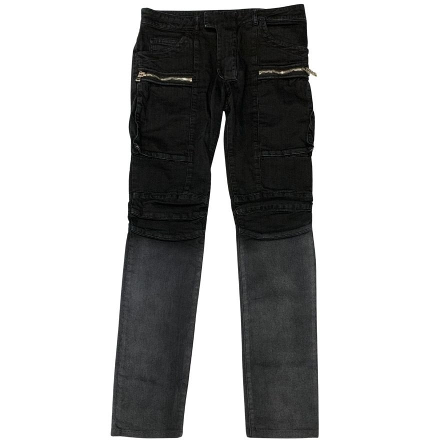 バルマン バイカーデニム グラデーション サイズ29 メンズ BALMAIN 【AFB25】