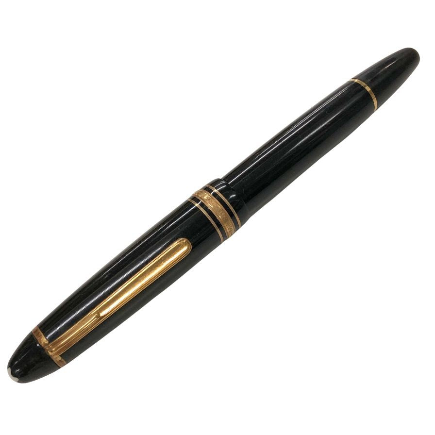 モンブラン 万年筆 マイスターシュテュック 4810 No.146 ペン先14C 585 ブラック×ゴールド MONTBLANC【AFI7】
