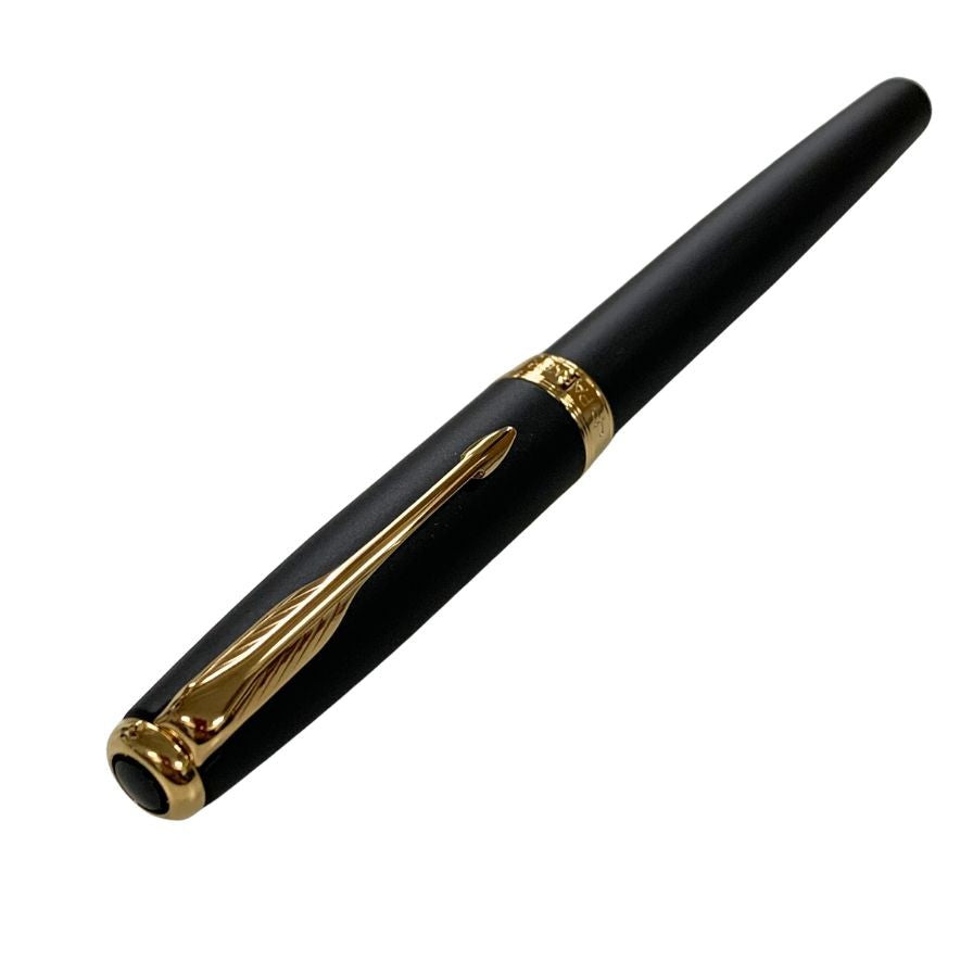 パーカー 万年筆 ソネット 細字 ペン先 18K 750 オリジナル M ブラック ゴールド GT PARKER SONNET【AFI18】