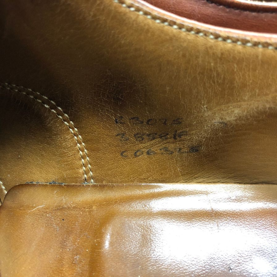 チーニー シングルモンク ブラウン UK7 メンズ CHEANEY 約25.5cm【AFC4】