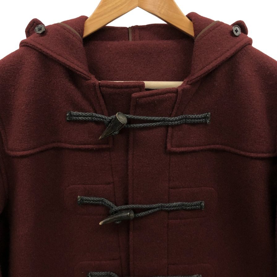 極美品◆カモシタ ユナイテッドアローズ ダッフルコート ウール ナイロン メンズ サイズ44 バーガンディ Camoshita UNITED ARROWS 【AFA18】