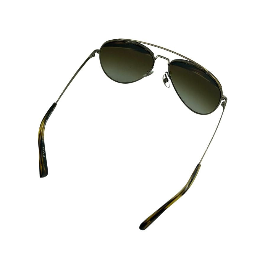 アランミクリ × オリバーピープルズ サングラス 0A04004 ティアドロップ 総柄 ブラウン系 メンズ alain mikli × oliver peoples【AFI2】