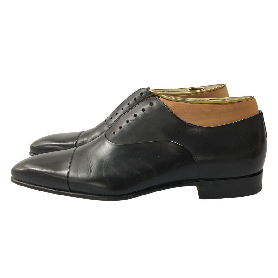 サントーニ レザーシューズ ストレートチップ ブラック メンズ サイズ8 B40A 06365 Santoni 約27.0cm【AFD3】