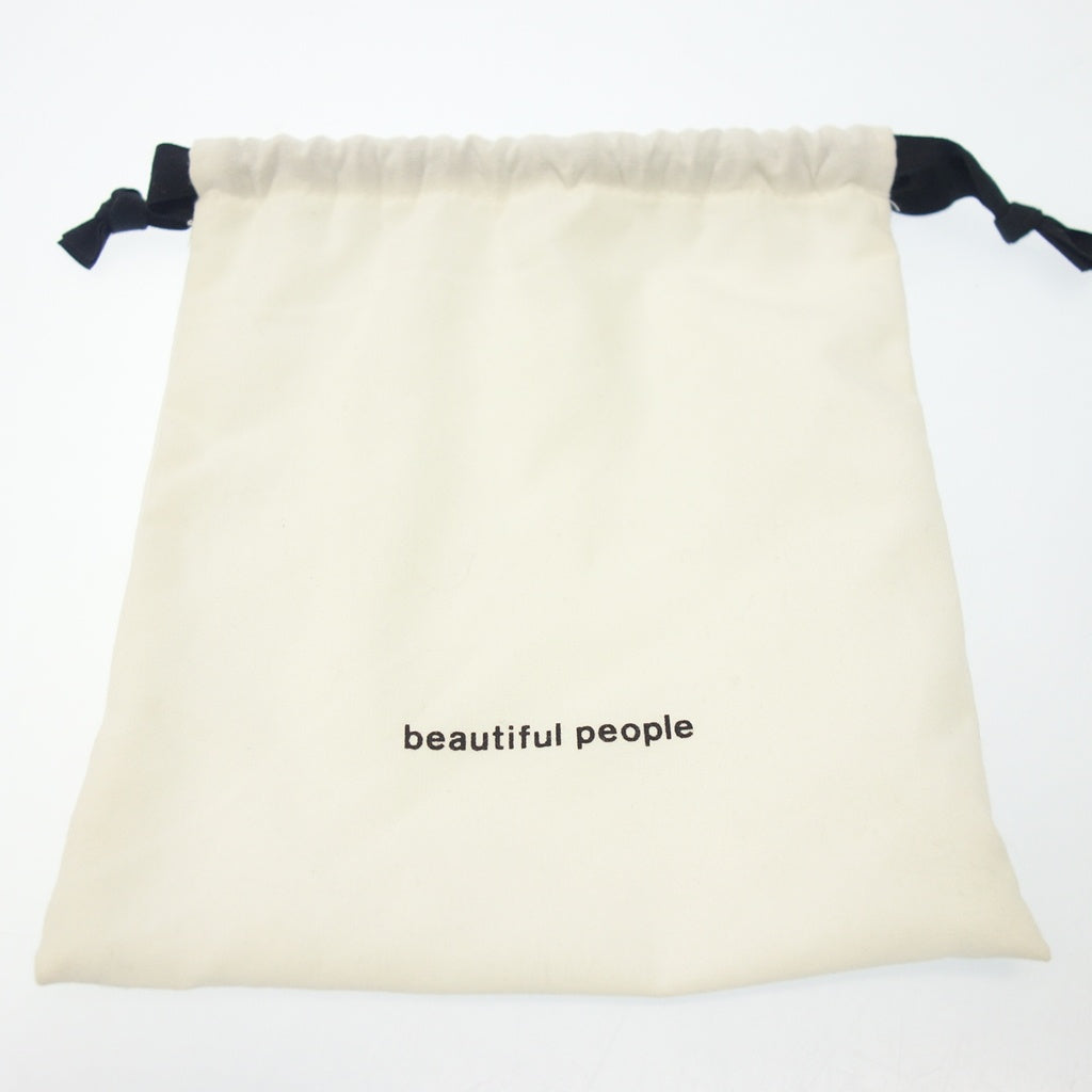 極美品◆ビューティフルピープル 財布 ブラック レザー ストラップ付 beautiful people【AFI5】