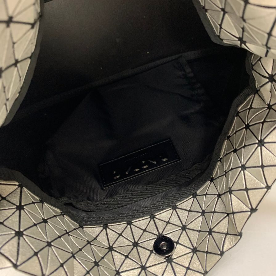 極美品◆バオバオ イッセイミヤケ ショルダーバッグ BB55-AG026 シルバー レディース BAO BAO ISSEY MIYAKE【AFE12】