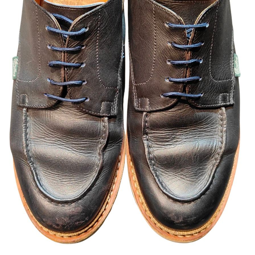 パラブーツ レザーシューズ エディション別注 シャンボード スポーツ ブラック メンズ サイズUK8 PARABOOT CHAMBORD ビジネスシューズ 約26.0cm【LA】【中古】
