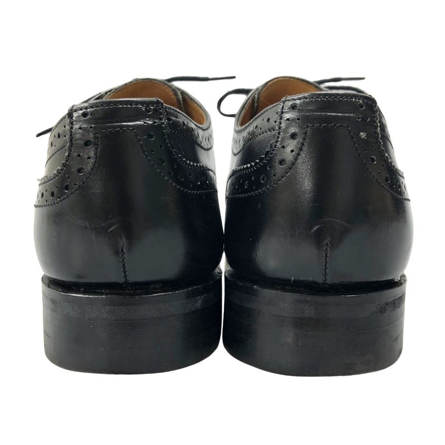 トリッカーズ レザーシューズ ノーフォーク フルブローグ ウィングチップ メンズ サイズ7.5 ブラック Tricker`s NORFOLK ビジネスシューズ 約26.0cm【LA】【中古】