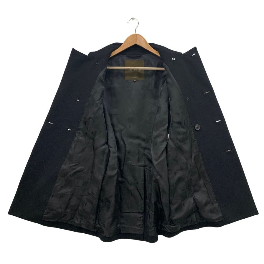 美品◆マッキントッシュ チェスターコート シルク混 ダブルボタン サイズ36 ブラック メンズ MACKINTOSH 【AFA7】