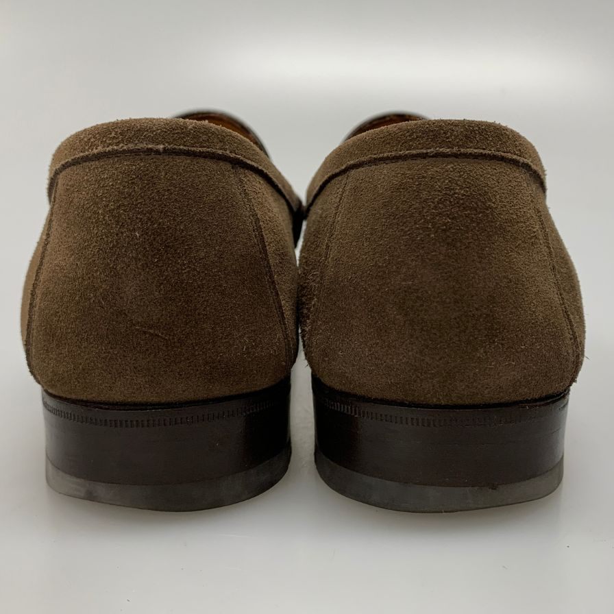 エンツォボナフェ ビットローファー スエード ブラウン UK8.5 メンズ Enzo Bonafe ローファー 約27.0cm【LA】【中古】