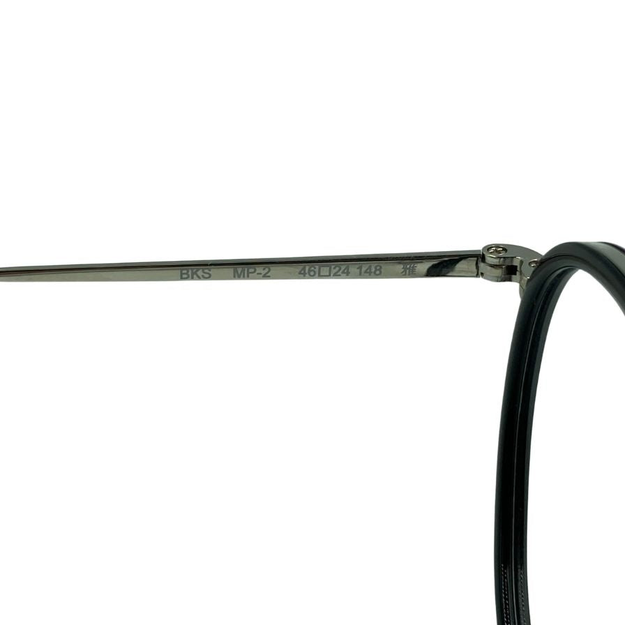 オリバーピープルズ メガネ サングラス MP-2 雅 46□24-148 黒×シルバー OLIVER PEOPLES【AFI2】