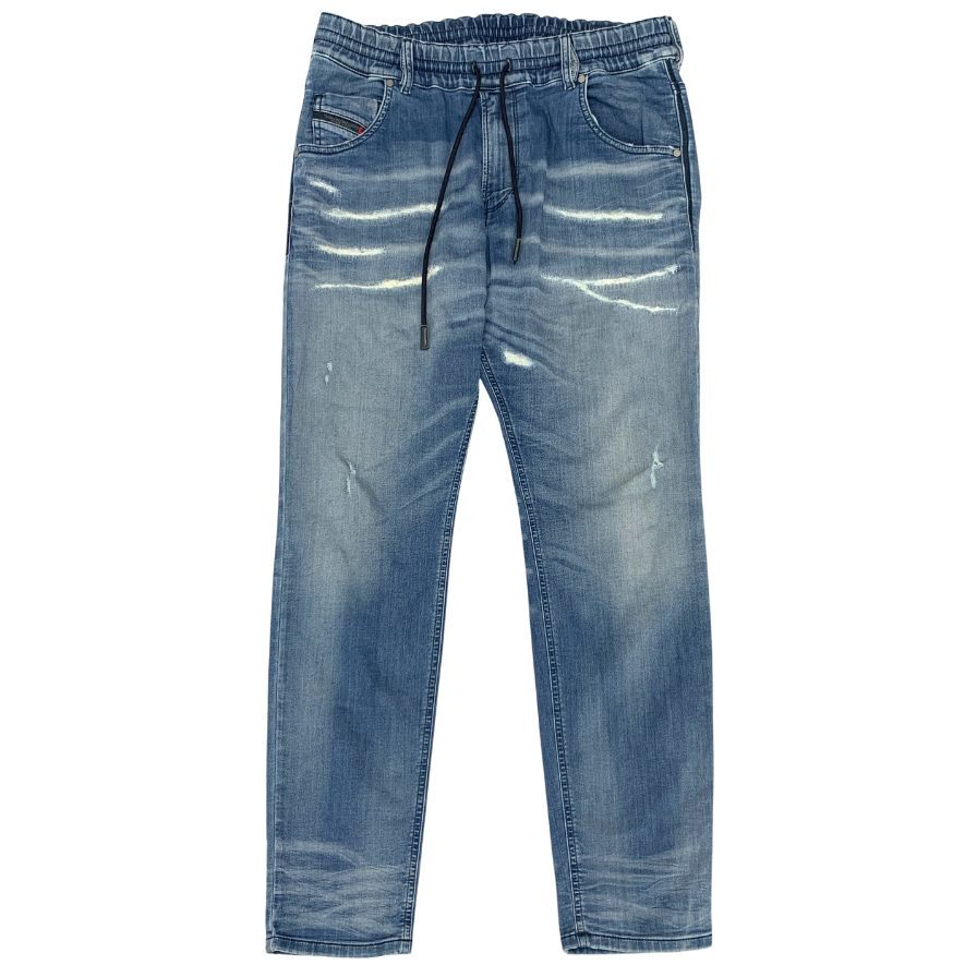 VIP価格★Diesel Krailey R NE ジーンズ デニム ディーゼル ストレッチデニム KRAILEY R-NE ダメージ加工 紐