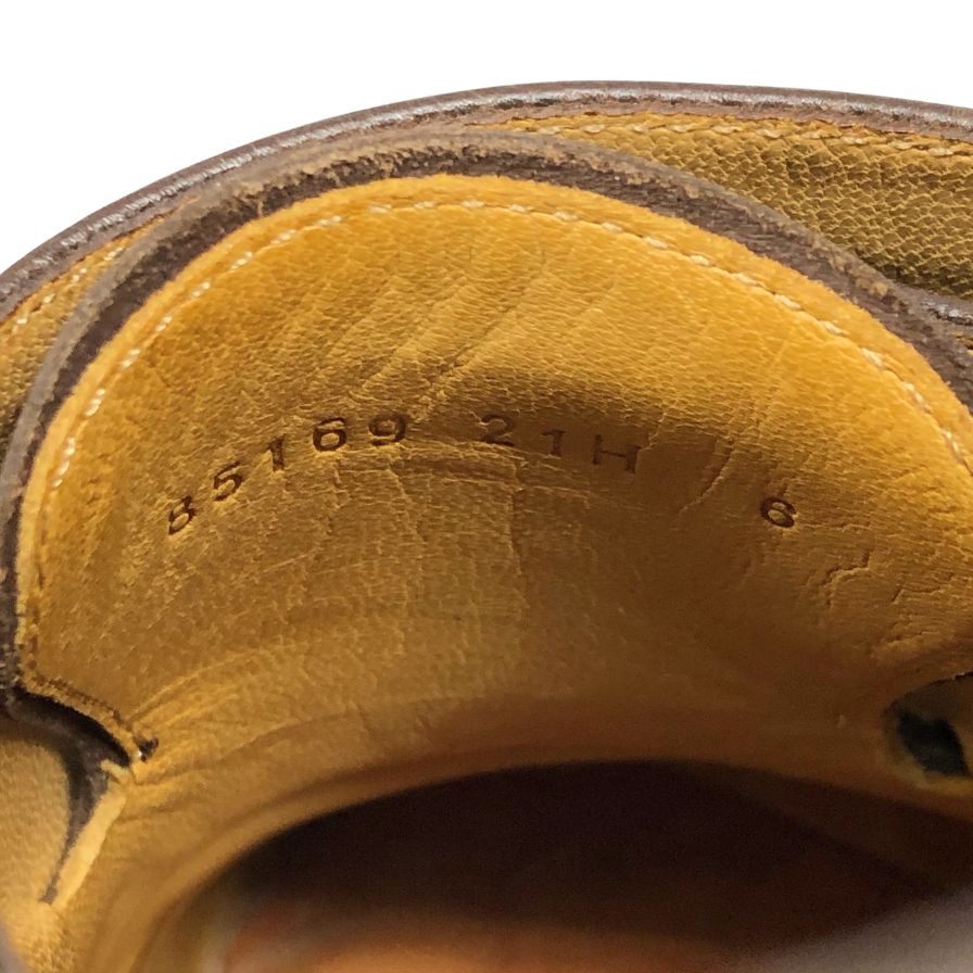 パラブーツ ポー ダブルモンク グレインレザー ブラウン サイズ 6 Paraboot ビジネスシューズ 約24.5cm【LA】【中古】