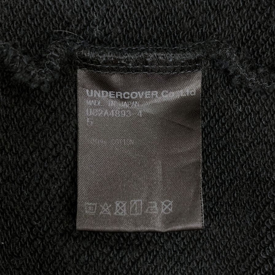 中古◆アンダーカバー フロント プリント トレーナー スウェット メンズ 21AW UC2A4893-4 サイズ5 ブラック UNDERCOVER 【AFB15】