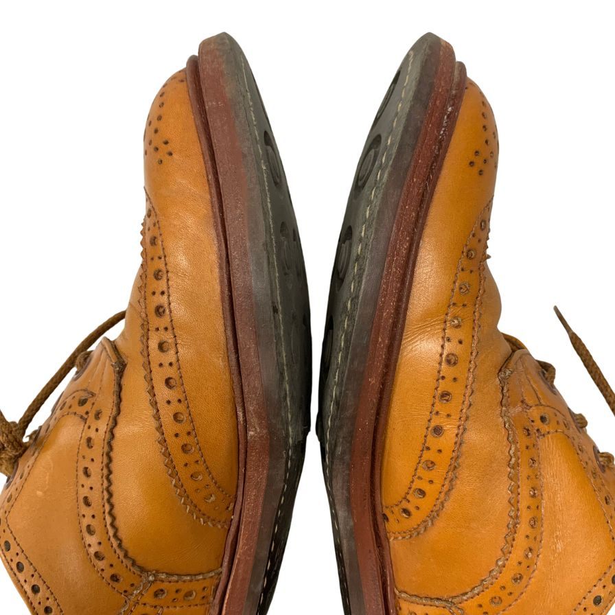 トリッカーズ レザーシューズ バートン ウイングチップ 75633 サイズ7.5 ブラウン系 メンズ Tricker's 約26.0cm【AFC43】