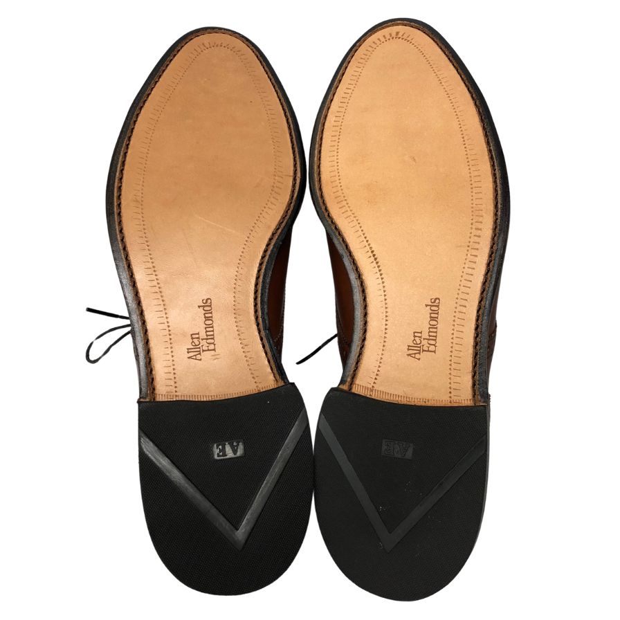 アレンエドモンズ レザーシューズ Sanford パンチドキャップ ブラウン メンズ サイズ11 Allen Edmonds 約29.0cm【AFD2】