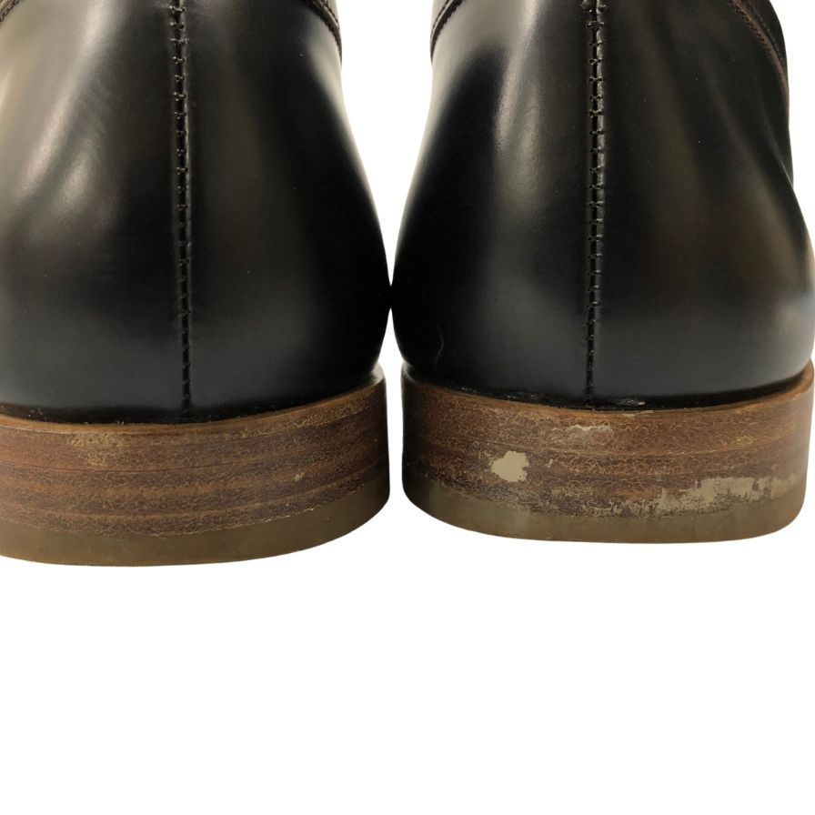 パラブーツ マルサン レザーシューズ コインローファー レザー イタリア製 メンズ ブラック サイズ8 Paraboot MARSAN 約27.0cm【AFC42】