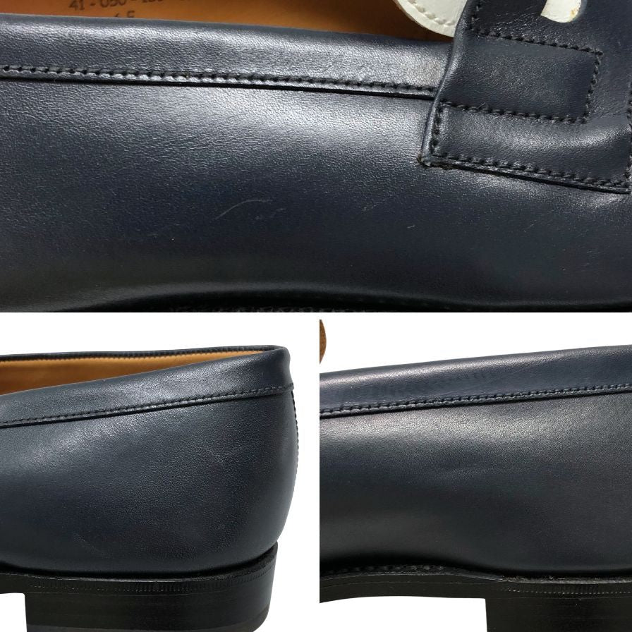 ジェイエムウウェストン レザシューズ 180 シグネチャーローファー コンビ メンズ サイズ6E ブラック J.M. WESTON ローファー 約25.5cm【LA】【中古】