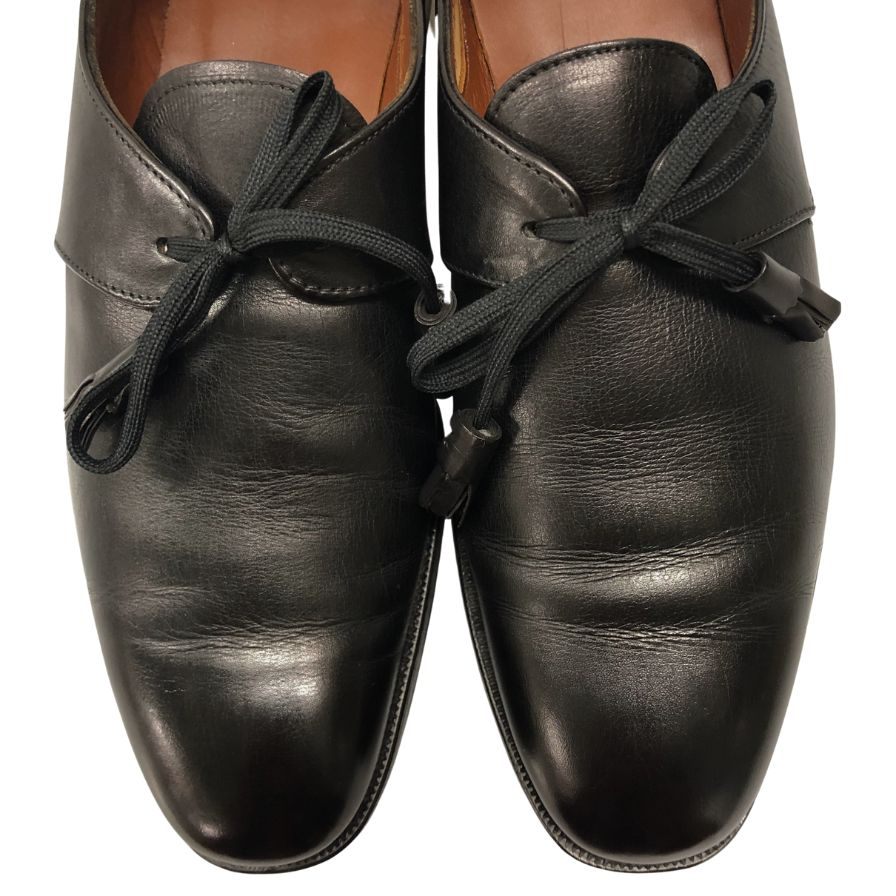 グレンソン マスターピース スチュアートチョイス レザーシューズ 外羽根 プレーントゥ ブラック サイズ8D Grenson 約27.0cm【AFC8】