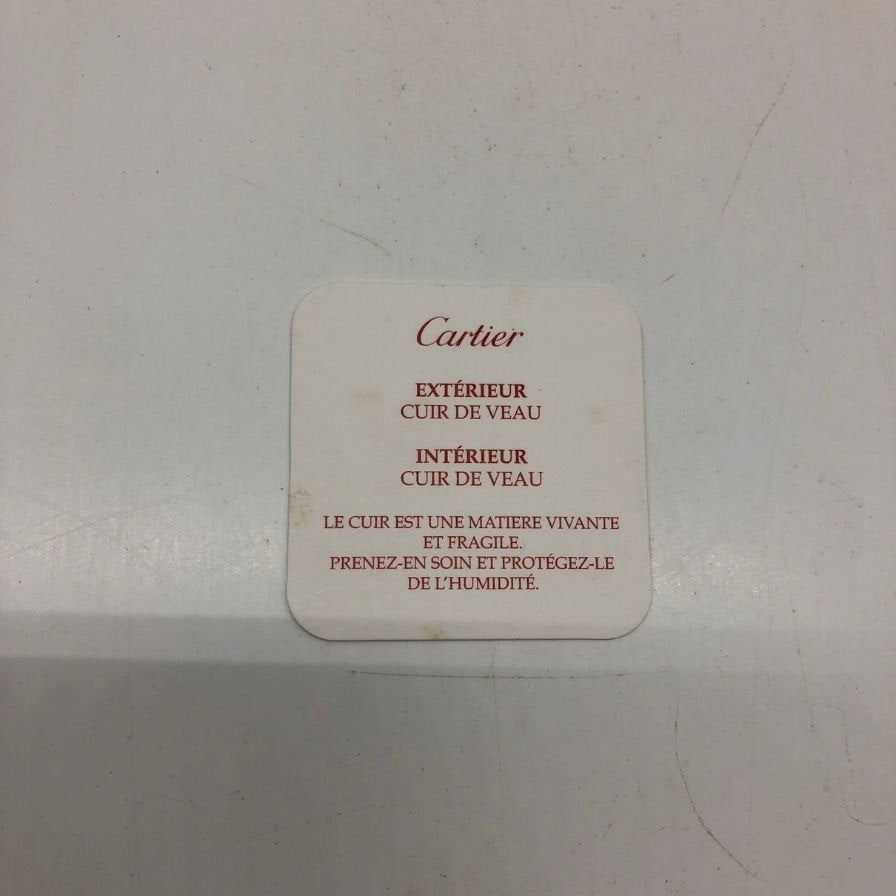 カルティエ 財布 コンパクトウォレット マストライン レザー メンズ ブラック Cartier【AFI5】