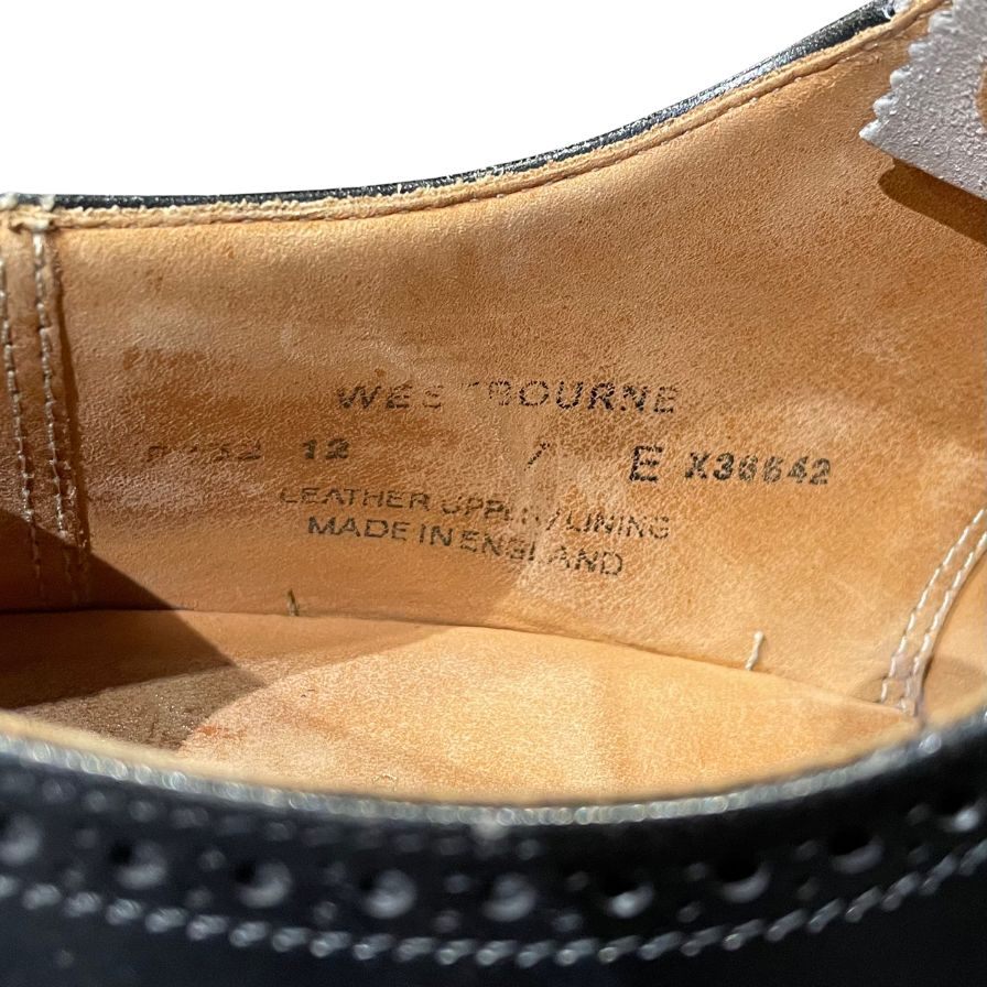 クロケット&ジョーンズ レザーシューズ ウエストボーン アデレード ブラック メンズ サイズUK7E CROCKETT&JONES WESTBORNE ビジネスシューズ 約26.0cm【LA】【中古】