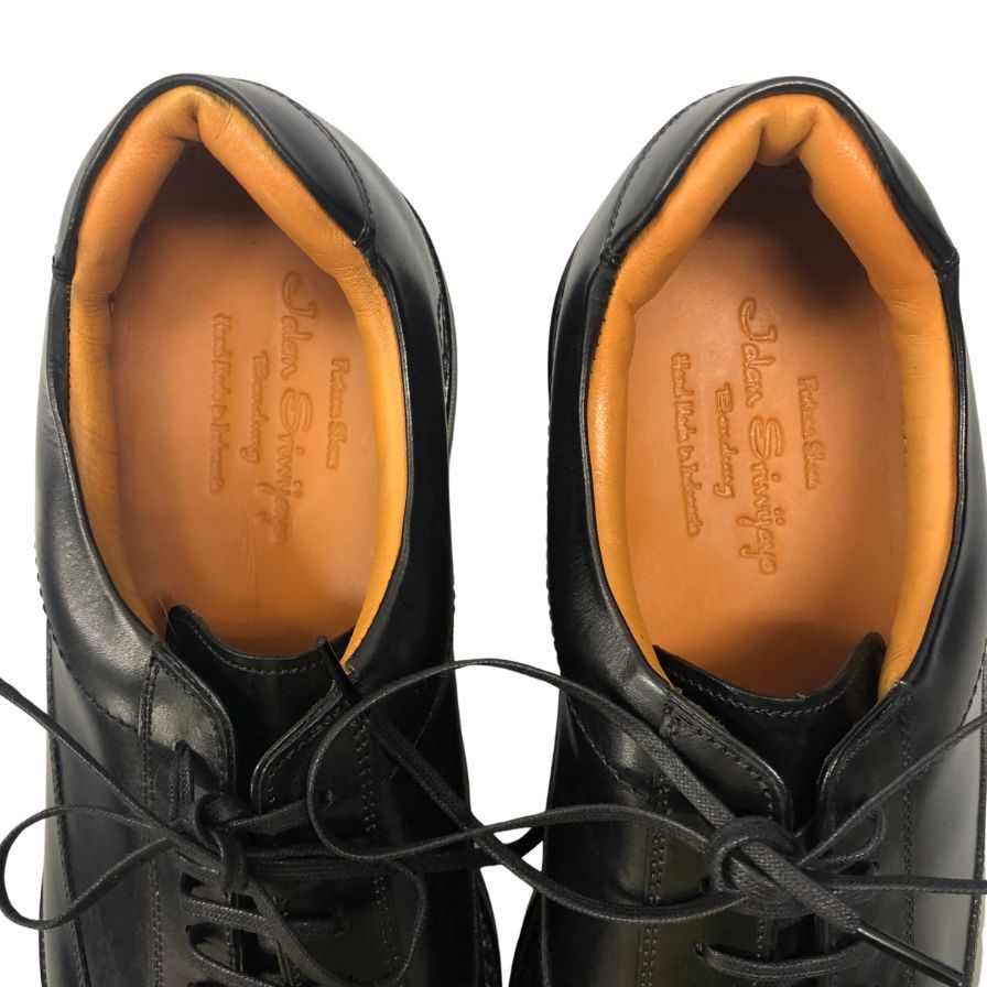 ジャランスリウァヤ レザースニーカー インテリジェンス シューズ 210306 カーフ ブラック サイズ8.5 メンズ Jalan Sriwijaya Intelligence Shoes 約27.5cm【AFD13】