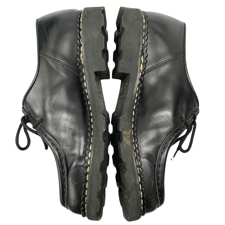 パラブーツ レザーシューズ ミカエル チロリアン トリコロールタグ サイズ39.5 メンズ ブラック PARABOOT MICHAEL ビジネスシューズ 約24.5cm【LA】【中古】