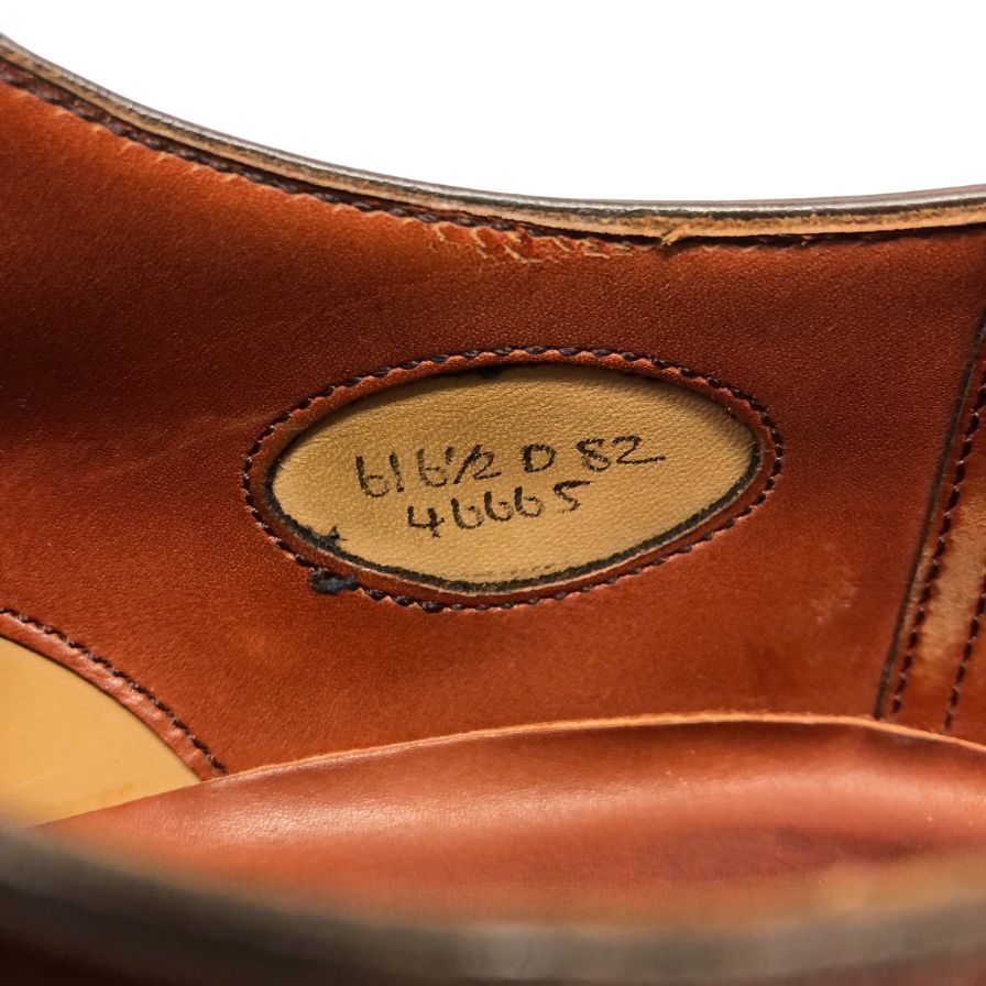 エドワードグリーン レザーシューズ RYE UK6D ブラウン 82ラスト メンズ EDWARD GREEN 約24.5cm【LA】【中古】