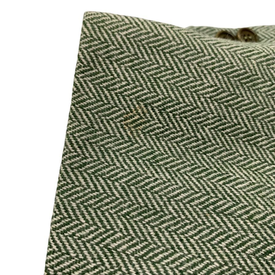 極美品◆キートン×タイユアタイ テーラードジャケット ヘリンボーン カシミヤ グリーン メンズ サイズ50 KITON TIEYOURTIE 【AFB7】