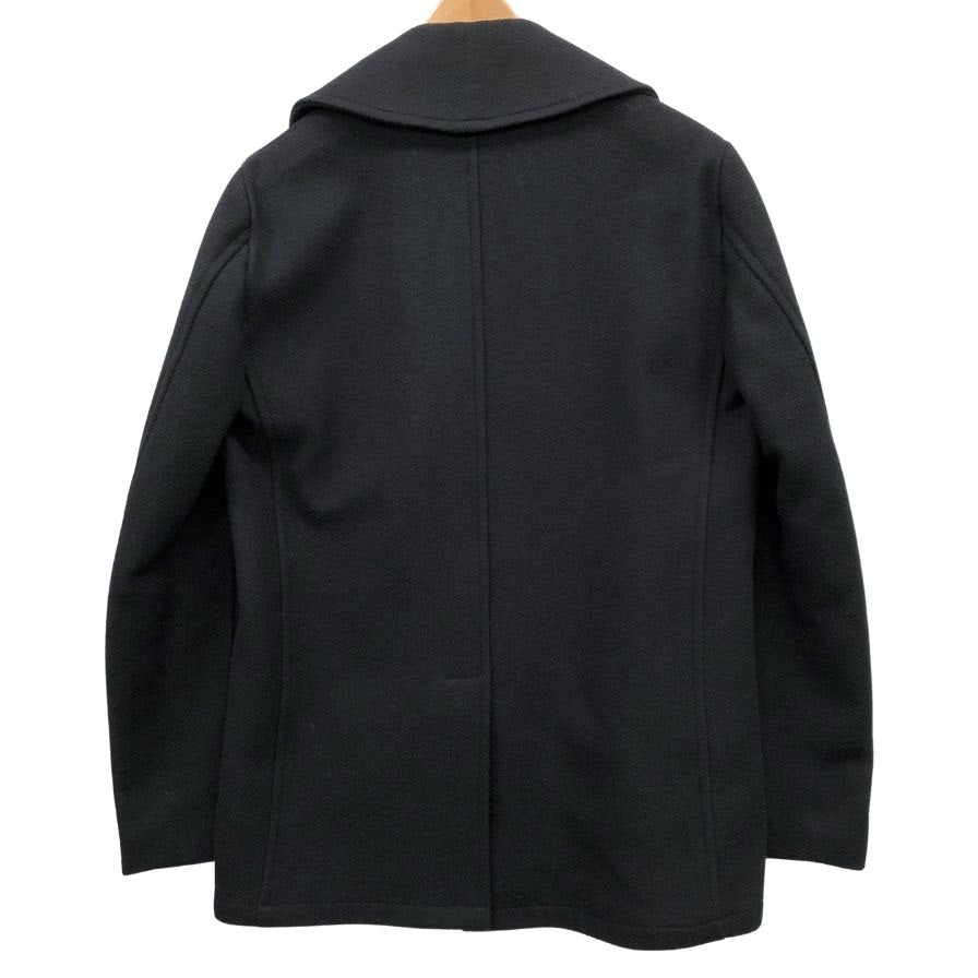 中古◆フィデリティ ピーコート PEA CORT ナイロン ボタン USA製 メンズ サイズXL ブラック FIDELITY 【AFA22】
