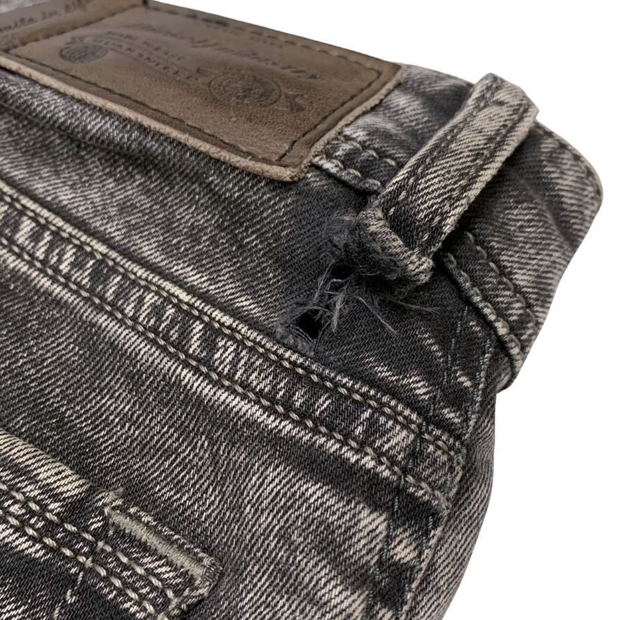 ディーゼル デニムパンツ SLEENKER-ZIP ボタンフライ USED加工 メンズ W30 ブラック DIESEL 【AFB31】