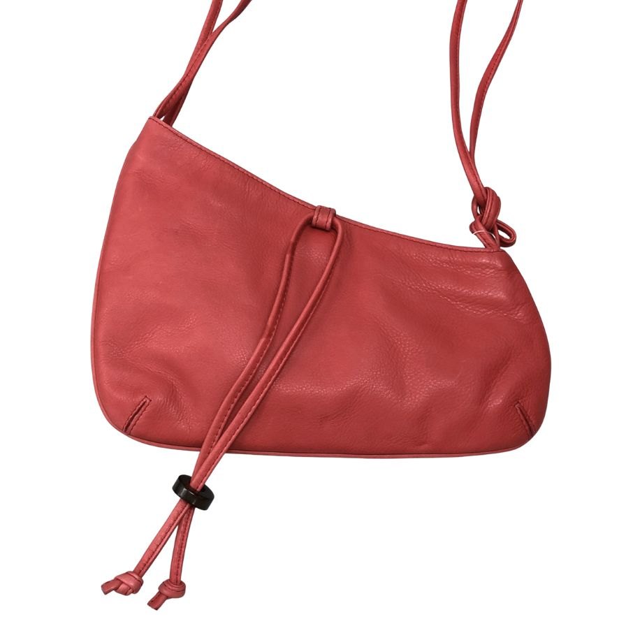 マックスマーラ ショルダーバッグ 本革 レザー ポーチ 鞄 ピンク レディース Max Mara【AFE6】