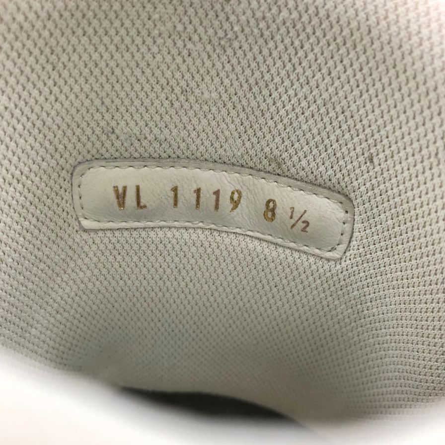 ルイ ヴィトン メンズ レザー ハイカットスニーカー LVトレイナーライン VL1119 2019 サイズ8 1/2 ホワイト LOUIS VUITTON 約27.0cm【AFC41】