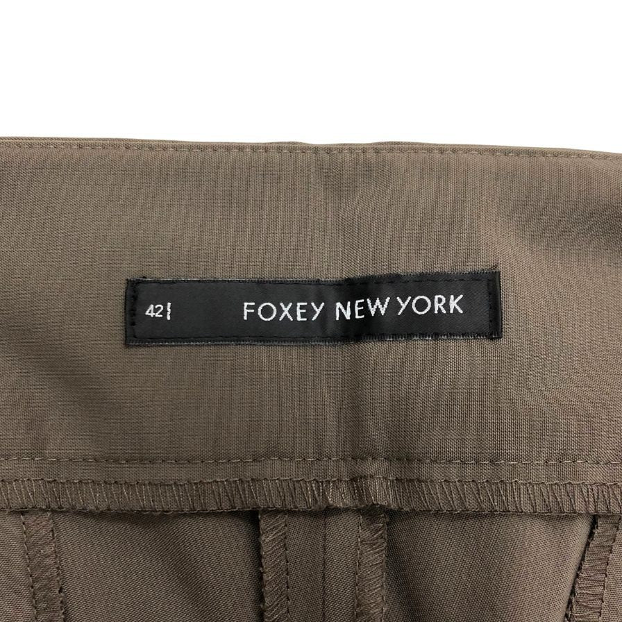 フォクシーニューヨーク ショートパンツ カーキ レディース サイズ42 26077 FOXEY NEW YORK 【AFB34】