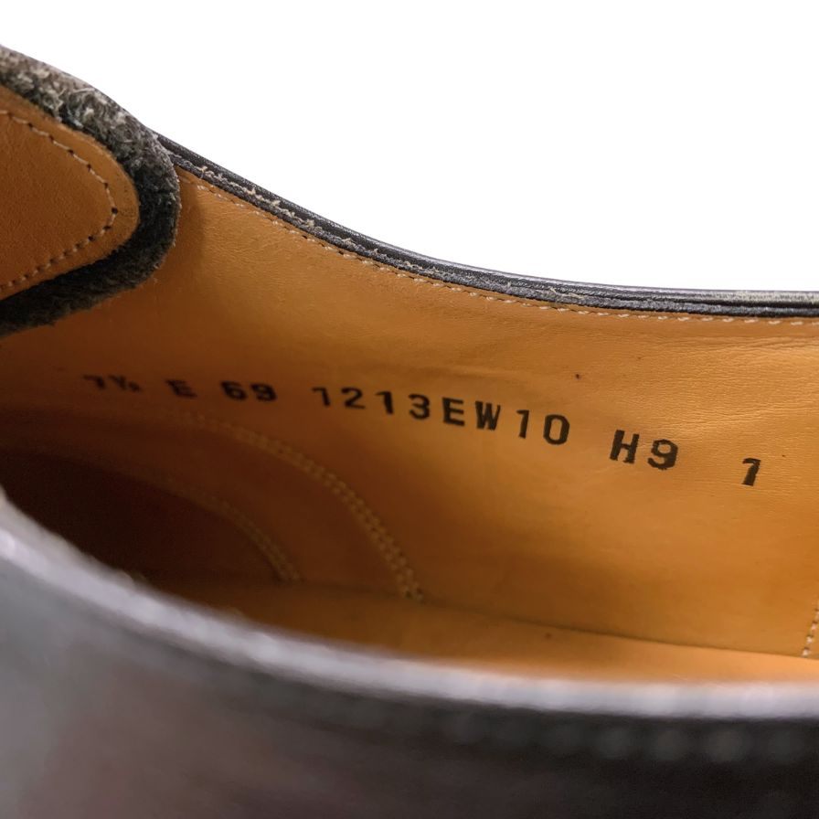 ロイドフットウェア レザーシューズ ストレートチップ 1213EW10 カーフ サイズ7.5E メンズ ブラック Lloyd Footwear 約26.5cm【AFC3】