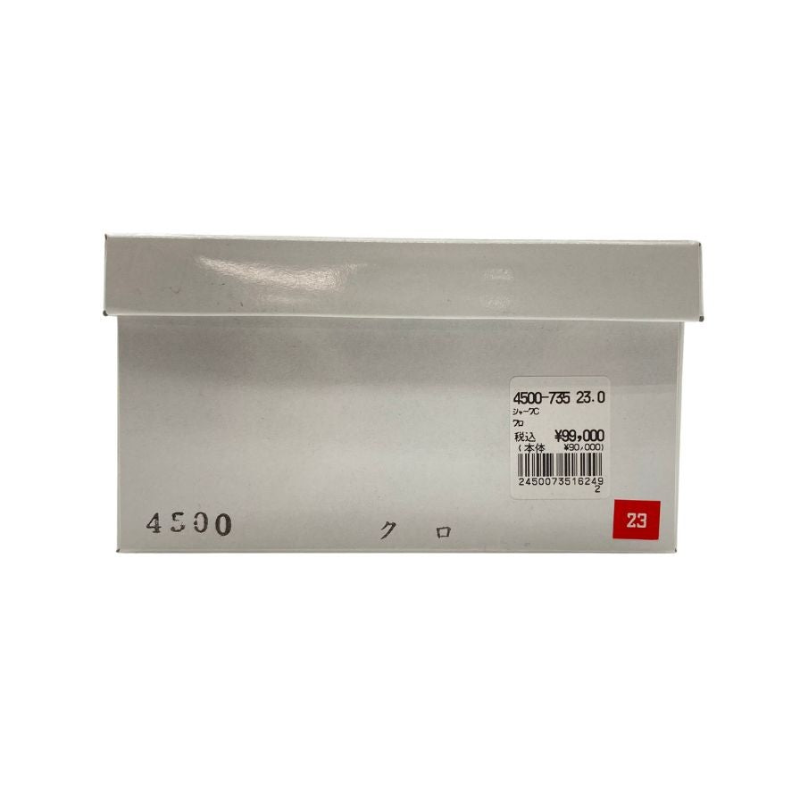 新宿屋 レザーサンダル レザー×シャーク 4500-745 23.0cm レディース ブラック shinjukuya 約23.0cm【7-7】